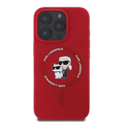 Karl Lagerfeld iPhone 16 Pro MagSafe piros Szilikon tok