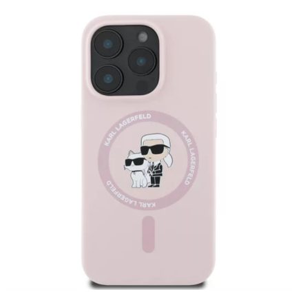 Karl Lagerfeld iPhone 16 Pro MagSafe púder Szilikon tok