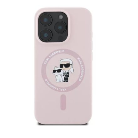 Karl Lagerfeld iPhone 16 Pro Max MagSafe púder Szilikon tok