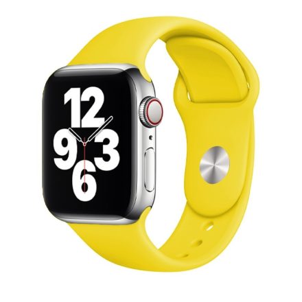 Apple Watch citromsárga szilikon szíj 38/40/41mm