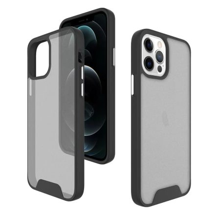 iPhone X, XS szürke/átlátszó szilikon tok