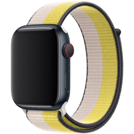 Apple Watch bézs-sárga szövetszíj 38/40/41/42 (series10)mm