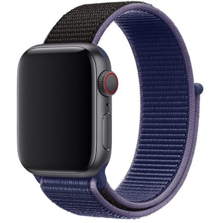 Apple Watch kék-fekete szövetszíj 38/40/41/42 (series10)mm