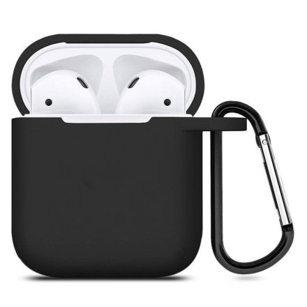 Airpods 1-2 fekete szilikon tok