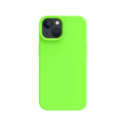 iPhone 13 mini neon zöld szilikon tok