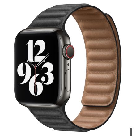 Apple Watch fekete bőr szíj 38/40/41mm