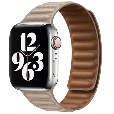 Apple Watch bézs bőr szíj 42/44/45/46/49mm